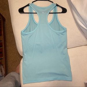 Lululemon swiftly racer back tank blue turquoise